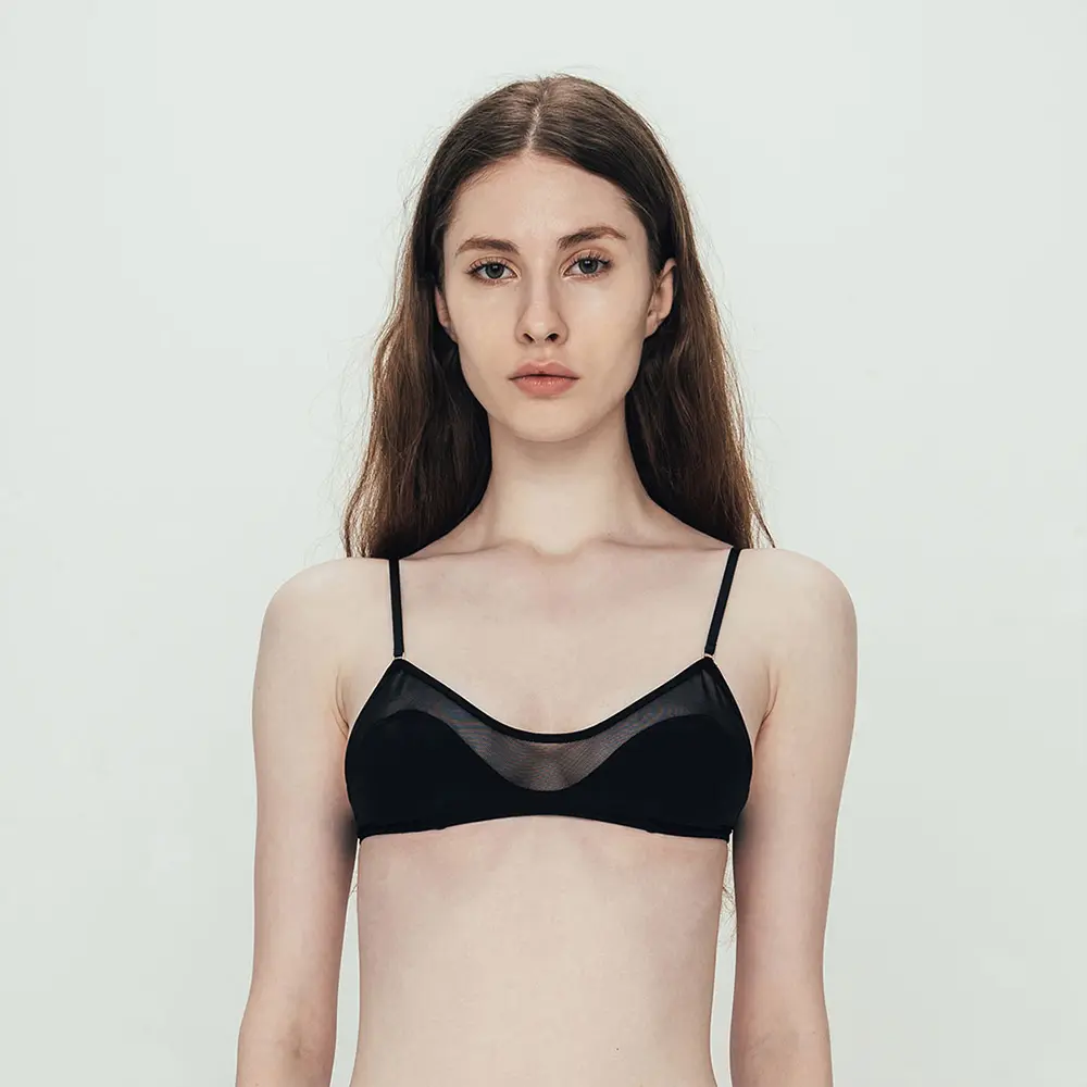 Bralette Bra 小可愛法式內衣-黑-34B