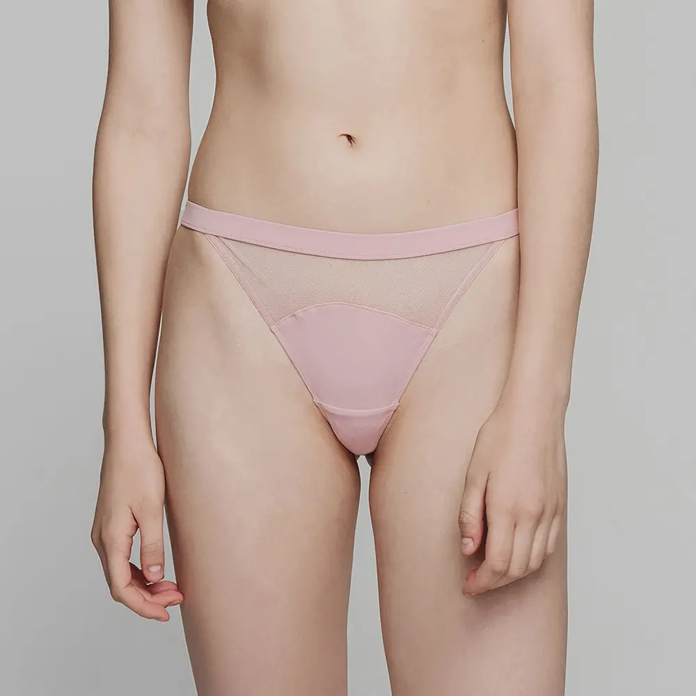 Triangle Thong 丁字褲-淡粉-L