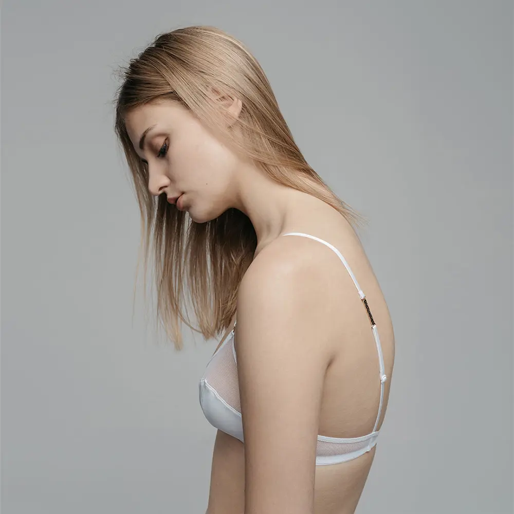 Bralette Bra 小可愛法式內衣-白-34B