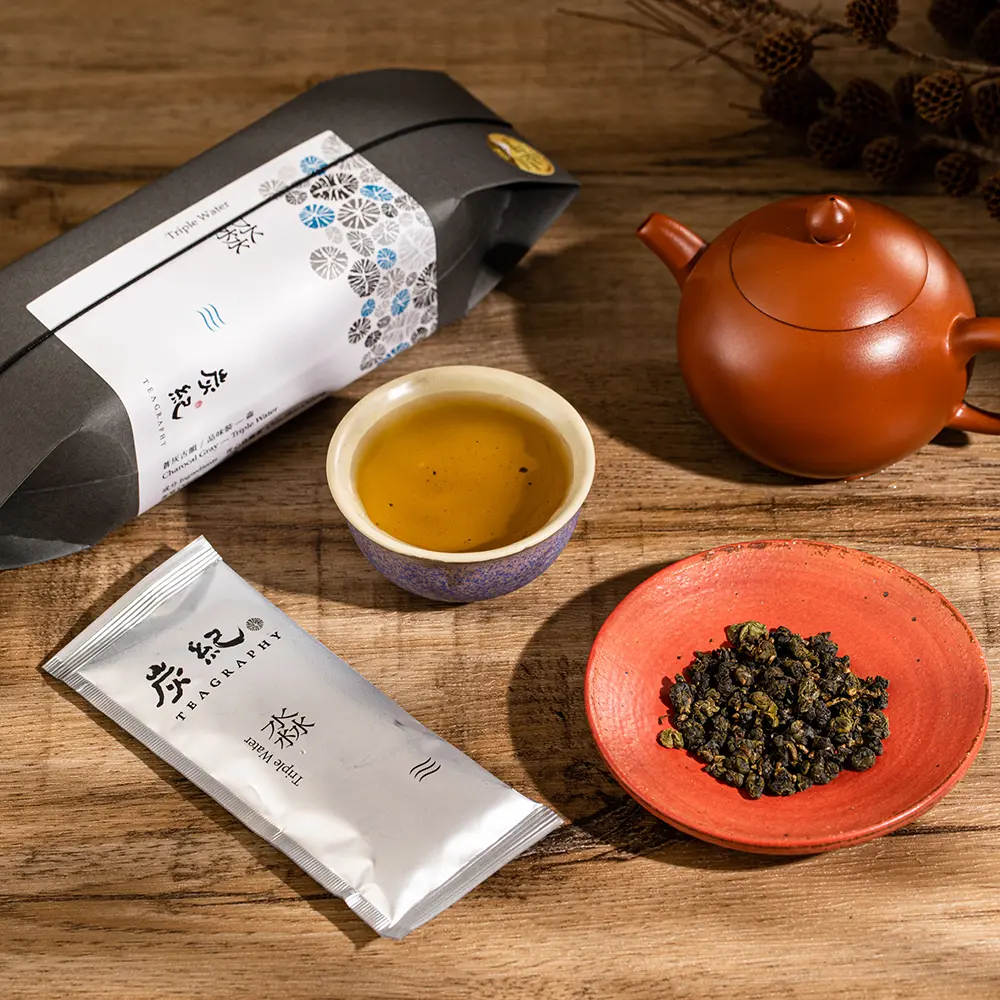【炭紀 TEAGRAPHY 】蒼灰古韻/淼TripleWater-台灣烏龍茶-青心烏龍茶