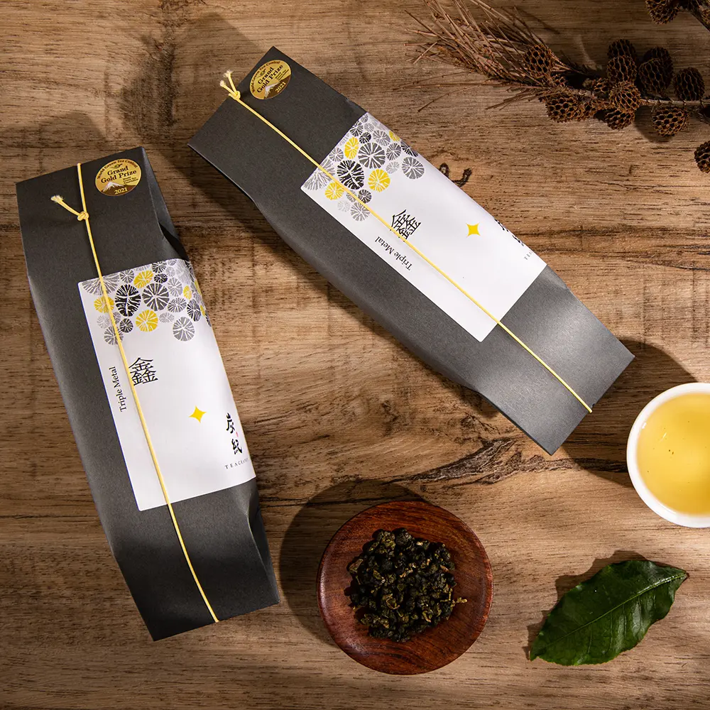 【炭紀 TEAGRAPHY】蒼灰古韻禮盒/台灣烏龍茶-伴手禮--鑫(5包*6克)+鑫(5包*6克)