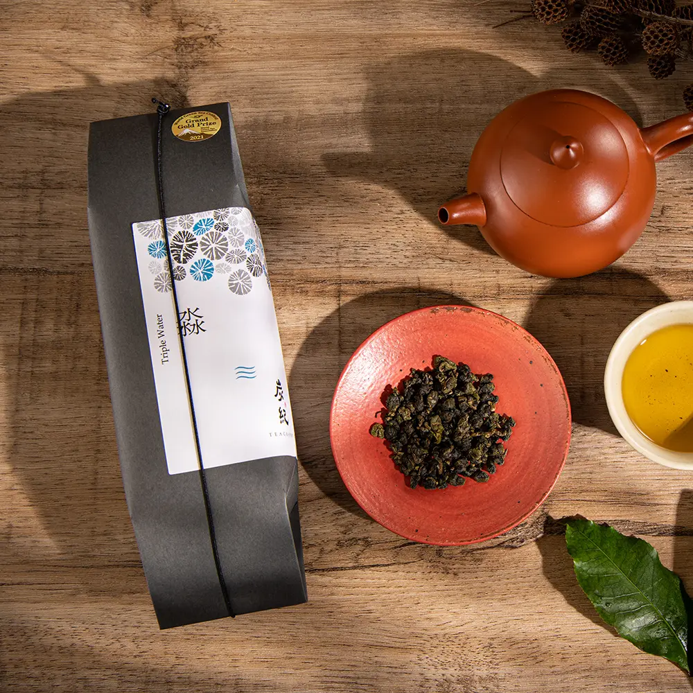 【炭紀 TEAGRAPHY】蒼灰古韻禮盒/台灣烏龍茶-伴手禮--淼(5包*6克)+垚(5包*6克)