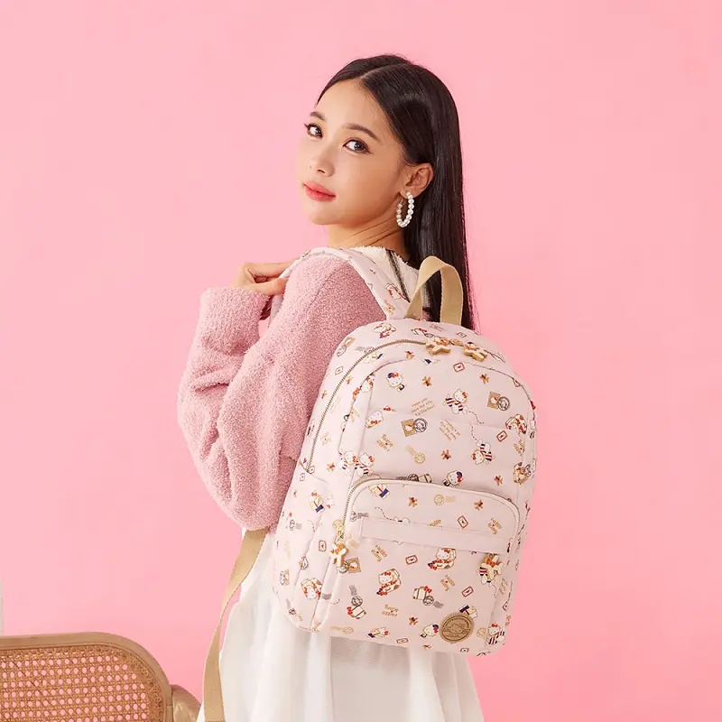 【kiki STUDIO】飛航凱蒂-後背包-米