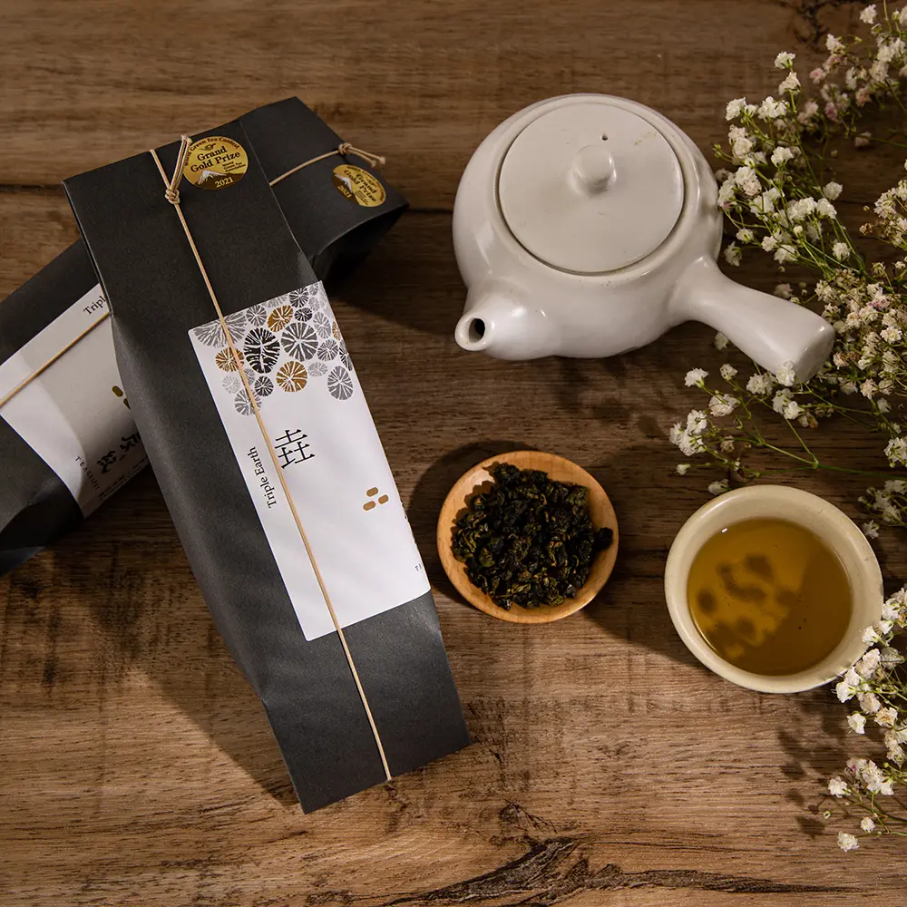 【炭紀 TEAGRAPHY】蒼灰古韻禮盒/台灣烏龍茶-伴手禮--垚(5包*6克)+垚(5包*6克)