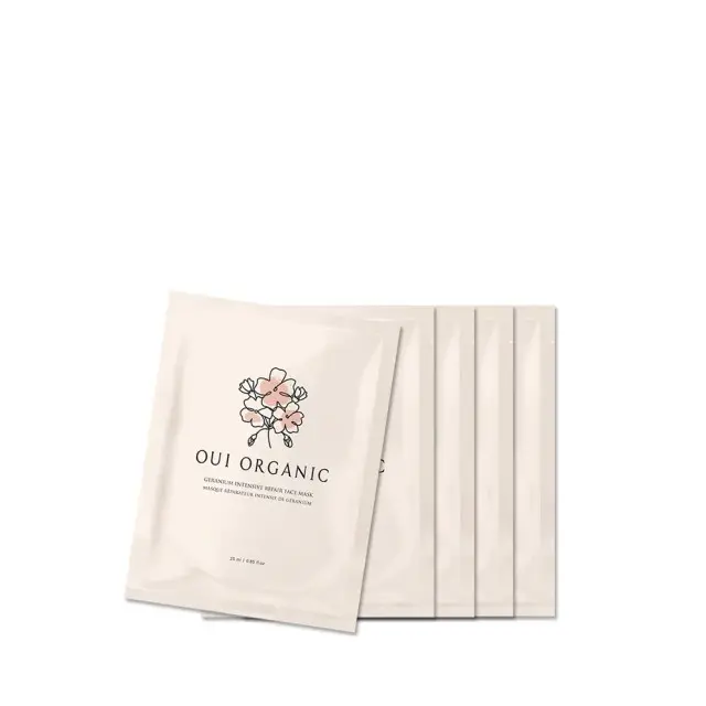 OUI ORGANIC 天竺葵全效修護面膜5入