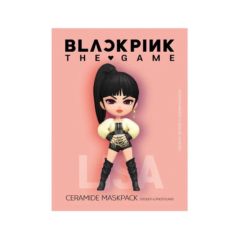 BLACKPINK THE GAME MASKPACK 神經醯胺鎖水面膜(23ml&times;7片+貼紙(隨機)+小卡(隨機))