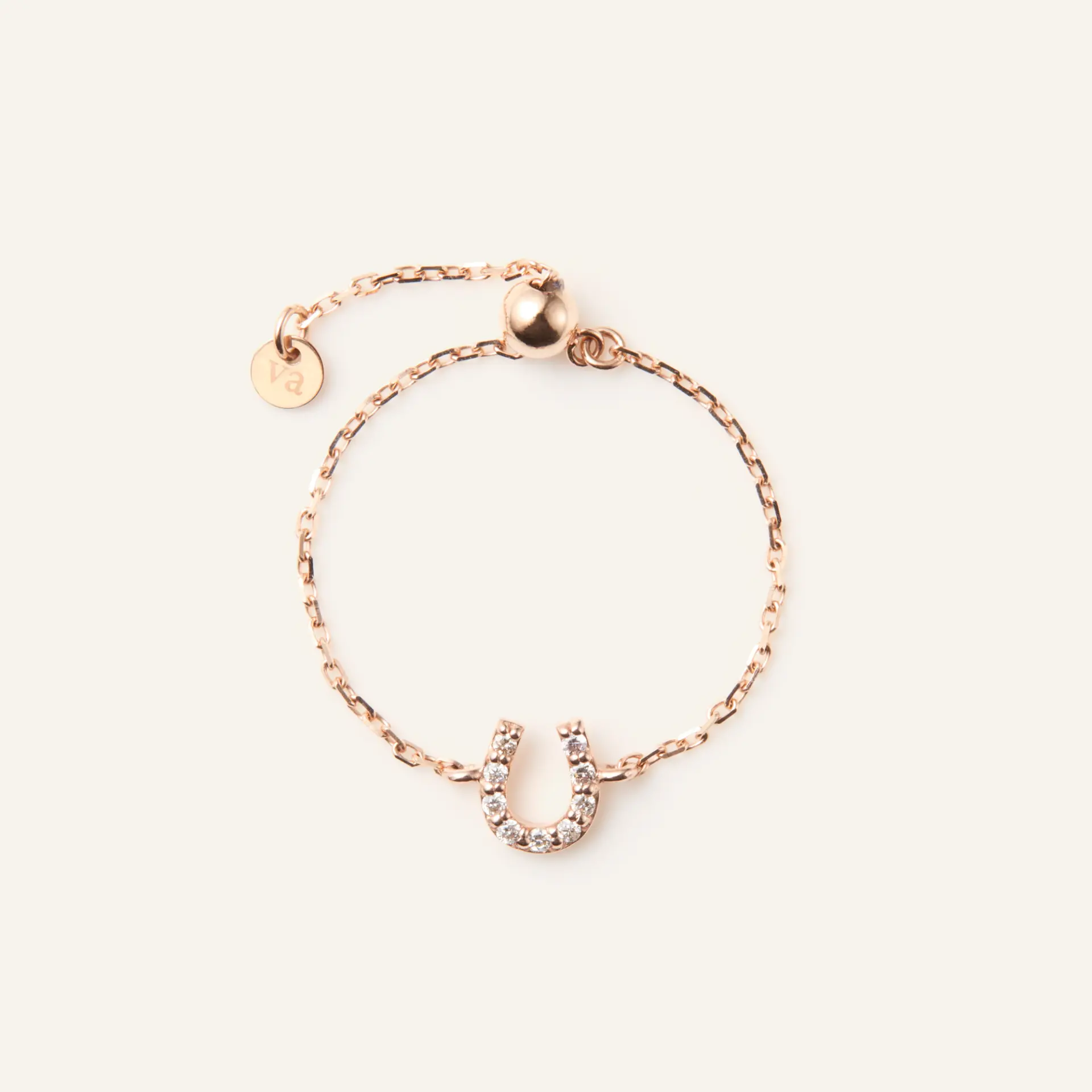 *【va】《Fair限定品》 鑽石馬蹄鍊戒