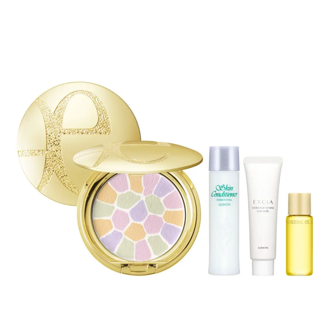 ALBION 5D蜜粉餅精巧組-01