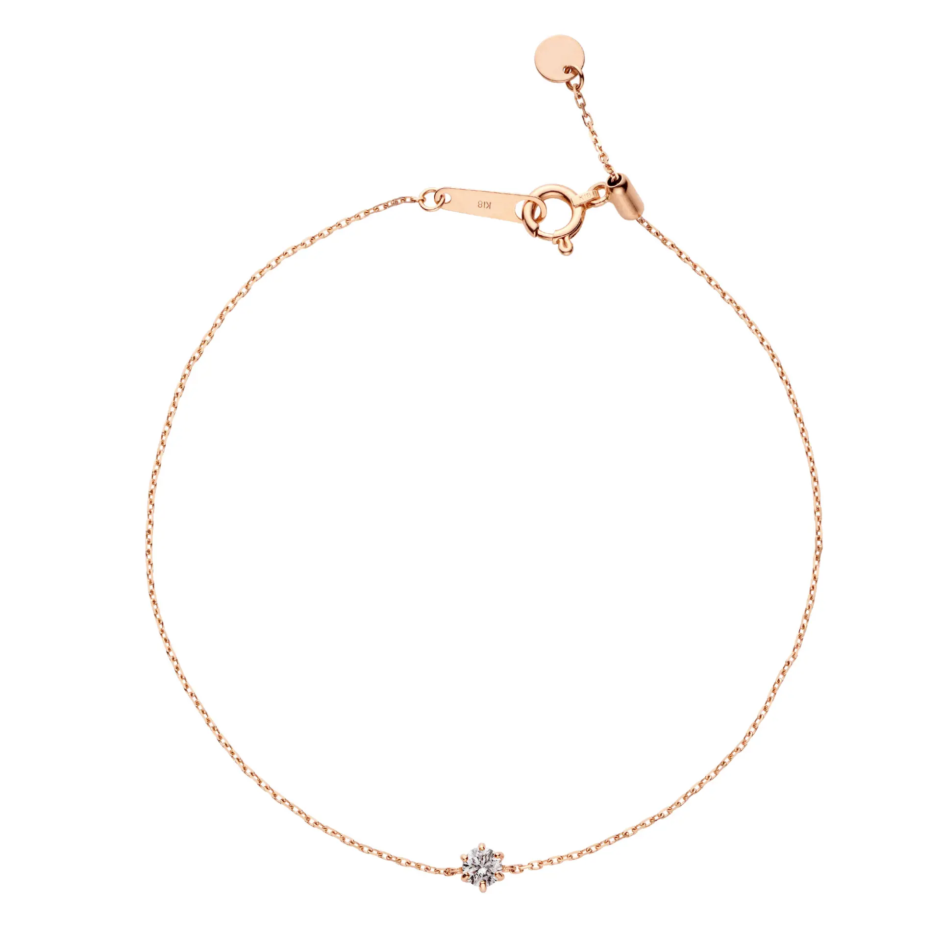 *【va vendome aoyama】VI 六爪單鑽手鍊( 0.12ct)