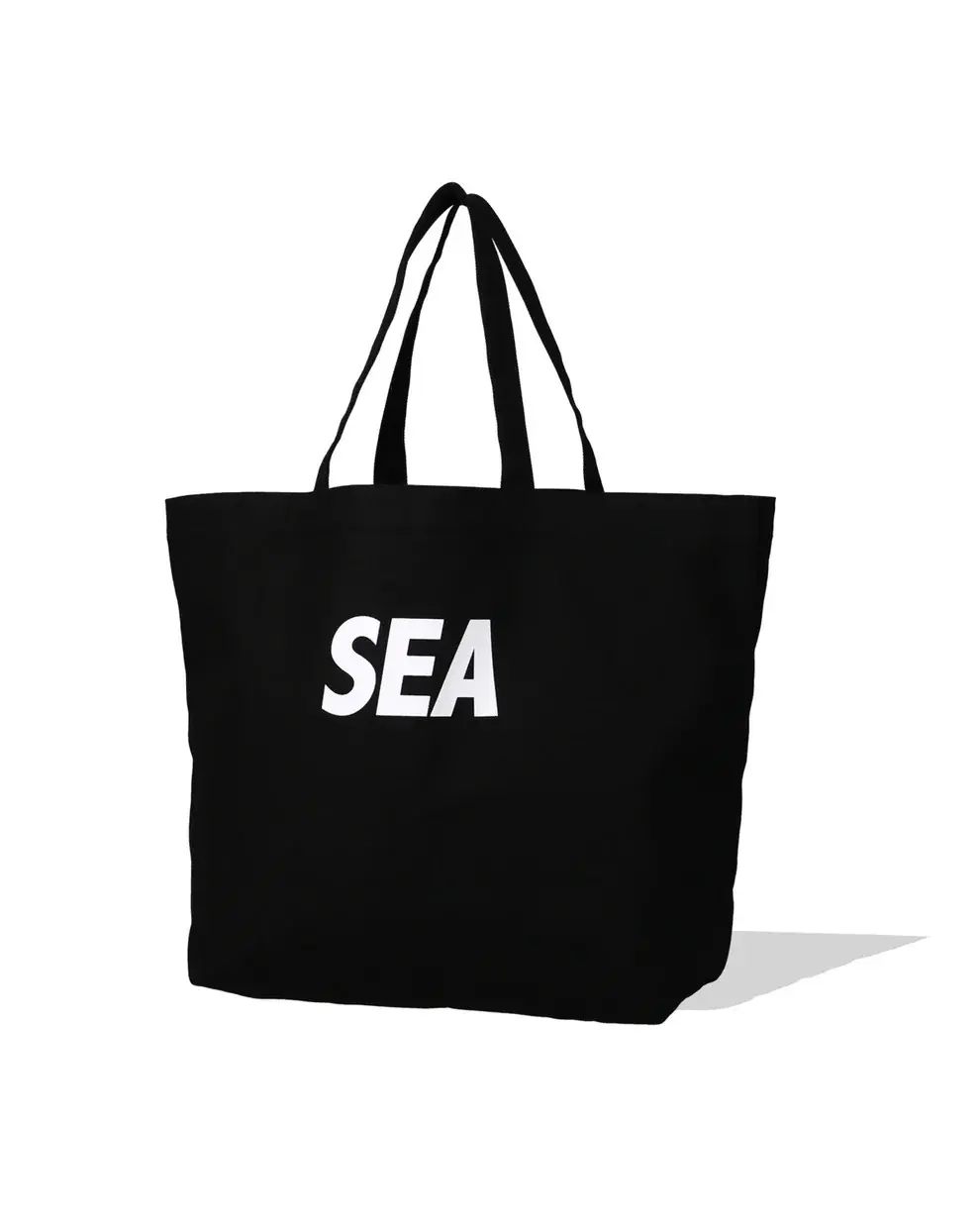 【WIND AND SEA】Canvas Big Tote Bag-BLACK