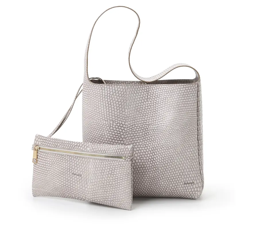 【RABEANCO】VERA Flat 水桶單肩袋 (特殊壓紋牛皮)