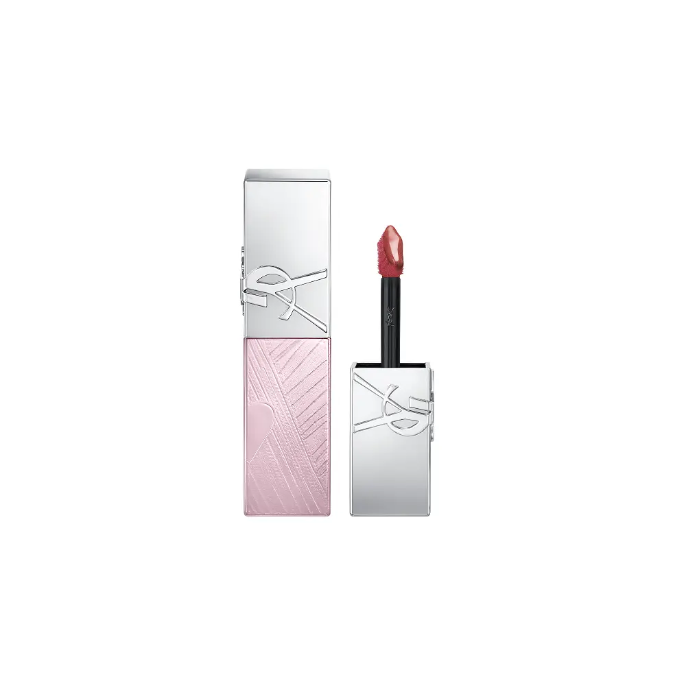 【YSL BEAUTY】七夕限定 奢華印記鎖心光唇釉 粉光緞影版