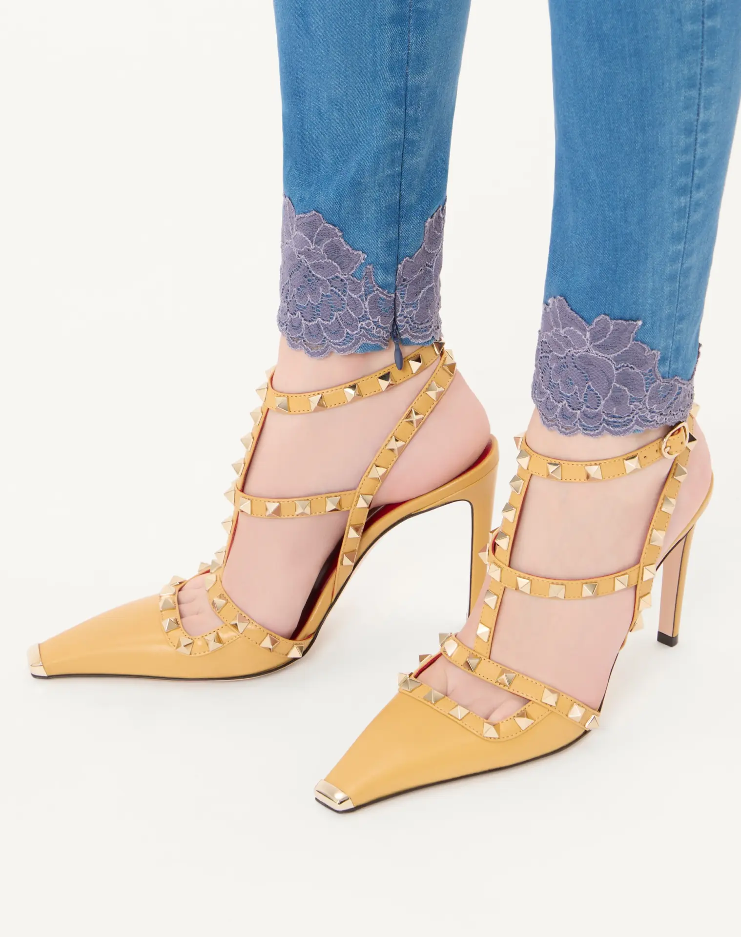 【VALENTINO】Rockstud 羊皮高跟鞋