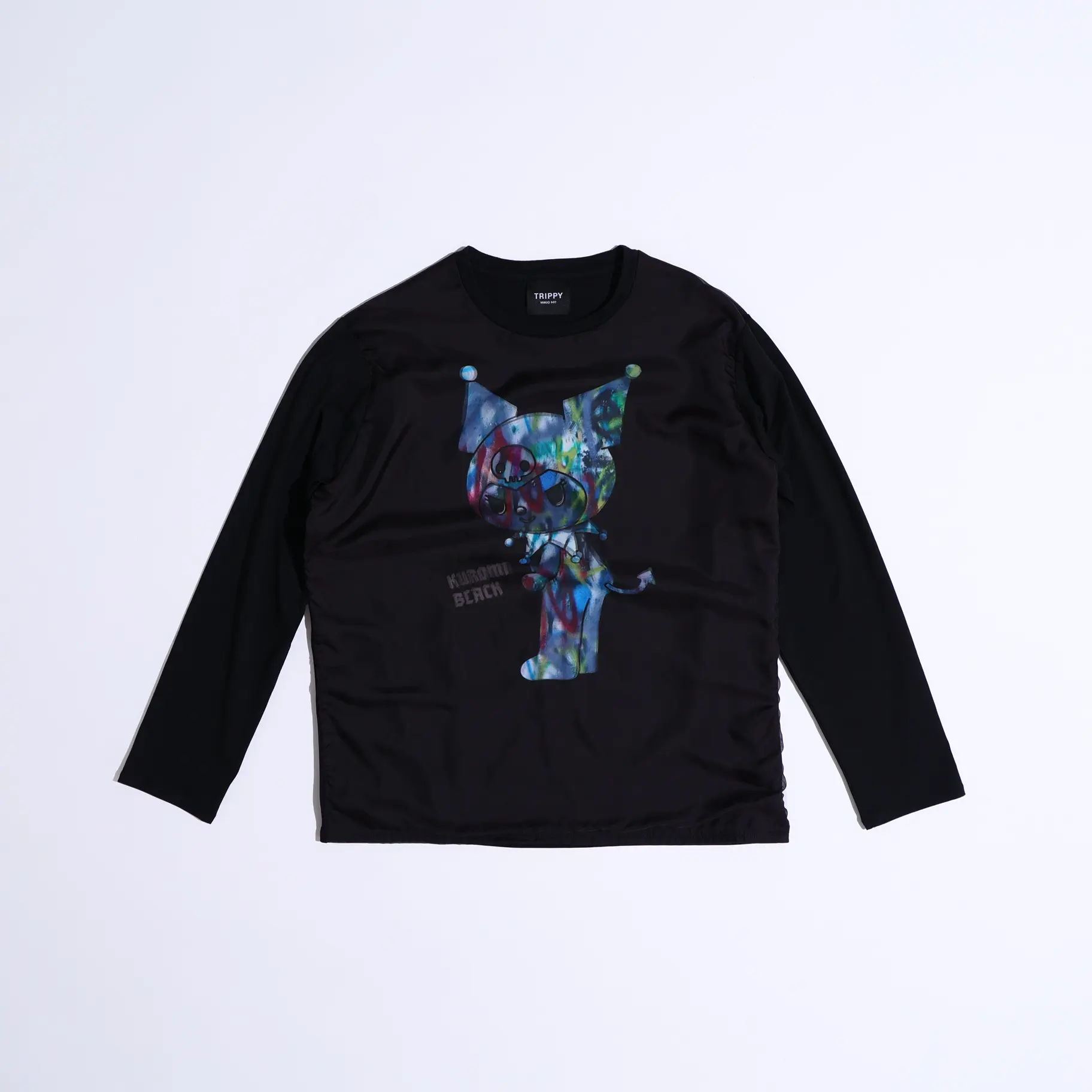 TRIPPY ART KUROMI LONG-T SPRAY ART BLACK
