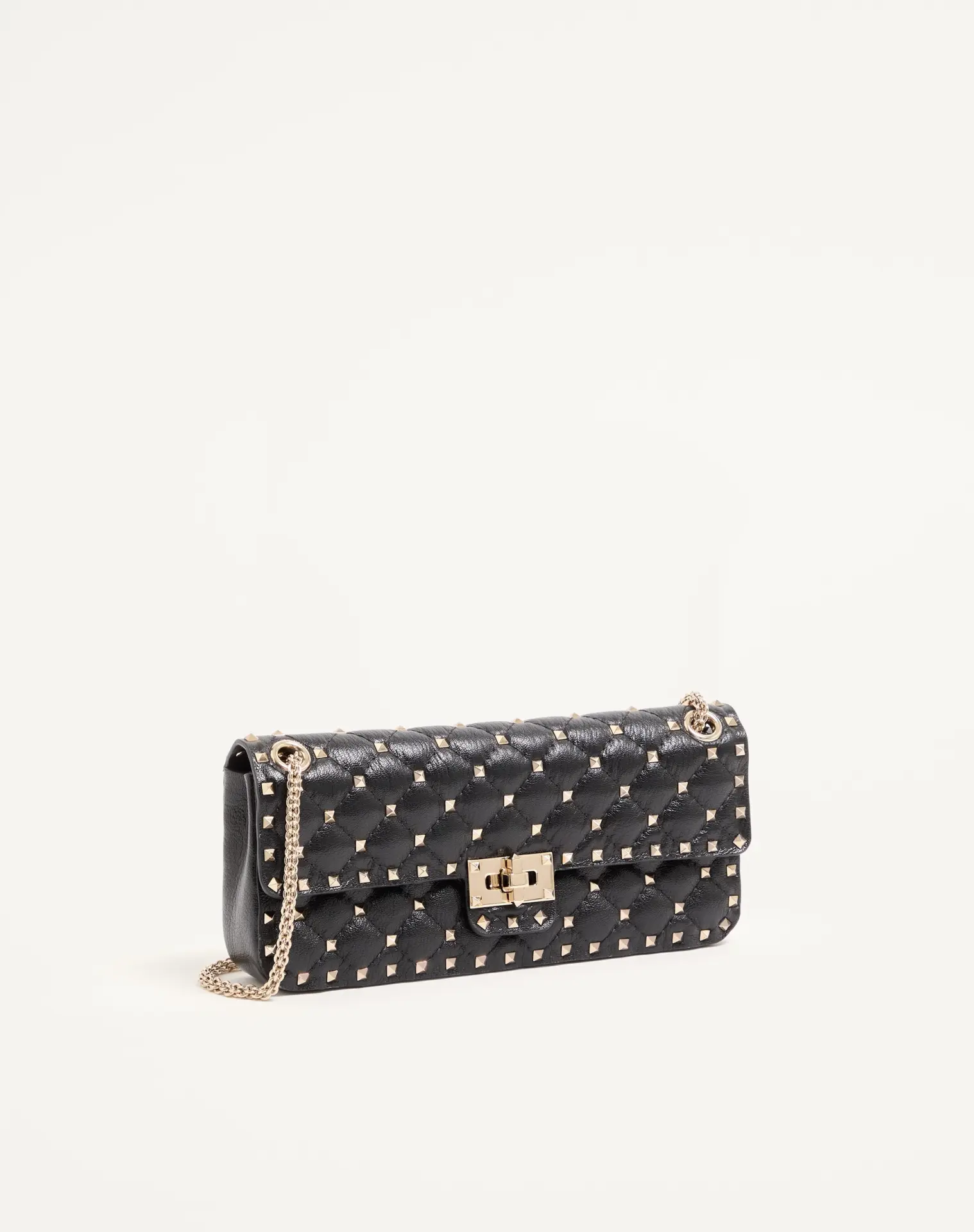 【VALENTINO】Rockstud Spike 皮革肩背手袋