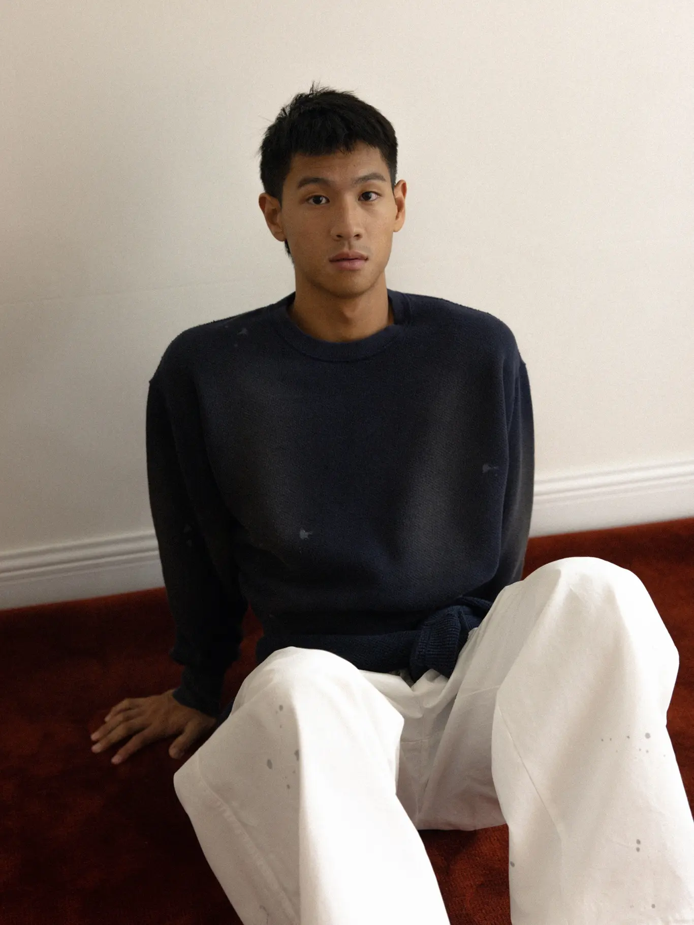 YANGI Vintage Distressed Fades Sweatshirt // SKM MEN'S 週年慶限定 水洗潑漆衛衣